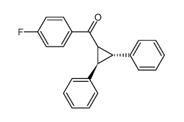 cis,trans-2,3-Diphenyl-1-(p-fluorobenzoyl)cyclopropane结构式