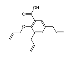 3,5-diallyl-2-allyloxy-benzoic acid结构式