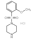 4-(2-甲氧基-苯磺酰基)-哌嗪盐酸盐结构式