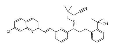 2-(1-((((R)-1-(3-((E)-2-(7-chloroquinolin-2-yl)vinyl)phenyl)-3-(2-(2-hydroxypropan-2-yl)phenyl)propyl)sulfanyl)methyl)cyclopropyl)acetonitrile图片