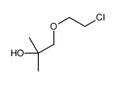 1-(2-chloroethoxy)-2-methylpropan-2-ol结构式