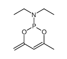 N,N-diethyl-4-methyl-6-methylidene-1,3,2-dioxaphosphinin-2-amine结构式