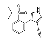 4-(2-propan-2-ylsulfonylphenyl)-1H-pyrrole-3-carbonitrile结构式