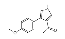 1-[4-(4-methoxyphenyl)-1H-pyrrol-3-yl]ethanone Structure