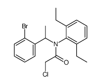 N-[1-(2-bromophenyl)ethyl]-2-chloro-N-(2,6-diethylphenyl)acetamide结构式