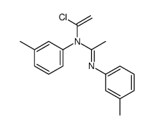 N-(1-chloroethenyl)-N,N'-bis(3-methylphenyl)ethanimidamide Structure
