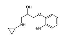 1-(2-aminophenoxy)-3-(cyclopropylamino)propan-2-ol结构式