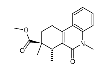 (7S,8S)-5,7,8-Trimethyl-6-oxo-5,6,7,8,9,10-hexahydro-phenanthridine-8-carboxylic acid methyl ester Structure