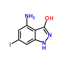 4-Amino-6-iodo-1,2-dihydro-3H-indazol-3-one structure