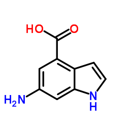 6-氨基-1H-吲哚-4-羧酸结构式