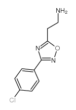 2-[3-(4-chloro-phenyl)-[1,2,4]oxadiazol-5-yl]-ethylamine结构式