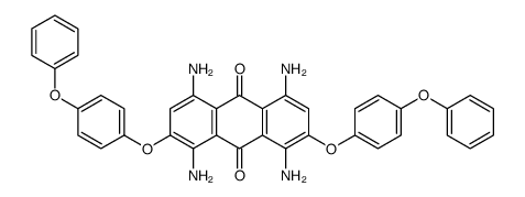 1,4,5,8-tetraamino-2,7-bis(4-phenoxyphenoxy)anthracene-9,10-dione结构式
