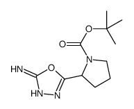 2-(5-AMINO-[1,3,4]OXADIAZOL-2-YL)-PYRROLIDINE-1-CARBOXYLIC ACID TERT-BUTYL ESTER picture