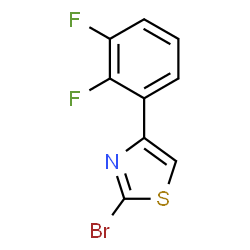 2-BROMO-4-(2,3-DIFLUOROPHENYL)THIAZOLE结构式