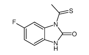 2H-Benzimidazol-2-one,6-fluoro-1,3-dihydro-1-(1-thioxoethyl)- Structure