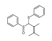 [1-(benzenesulfinyl)-2,3-dimethylbut-2-enyl]sulfanylbenzene Structure