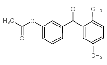 3-ACETOXY-2',5'-DIMETHYLBENZOPHENONE Structure