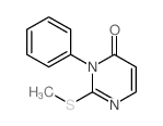 4(3H)-Pyrimidinone, 2-(methylthio)-3-phenyl-结构式