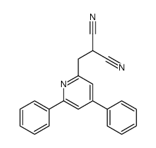 2-[(4,6-diphenylpyridin-2-yl)methyl]propanedinitrile结构式