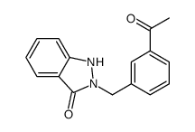 2-[(3-acetylphenyl)methyl]-1H-indazol-3-one结构式