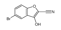 5-bromo-3-hydroxy-1-benzofuran-2-carbonitrile结构式