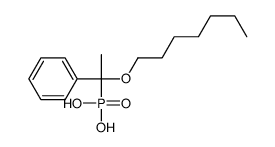 (1-heptoxy-1-phenylethyl)phosphonic acid Structure