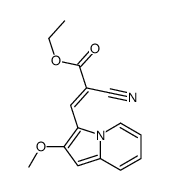 ethyl 2-cyano-3-(2-methoxyindolizin-3-yl)prop-2-enoate Structure