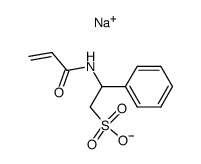 2-acrylamido-2-phenyl-ethanesulfonic acid sodium salt结构式