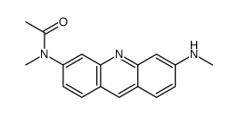 N-methyl-N-[6-(methylamino)acridin-3-yl]acetamide Structure