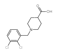 1-(2,3-dichlorobenzyl)piperidine-4-carboxylic acid Structure