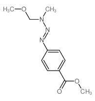 Benzoicacid, 4-[3-(methoxymethyl)-3-methyl-1-triazen-1-yl]-,methyl ester结构式