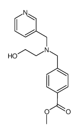 methyl 4-{[(2-hydroxyethyl)(3-pyridinylmethyl)amino]methyl}benzoate Structure