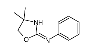 4,4-DIMETHYL-N-PHENYL-4,5-DIHYDROOXAZOL-2-AMINE Structure
