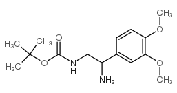 [2-氨基-2-(3,4-二甲氧基-苯基)-乙基]-氨基甲酸叔丁酯结构式