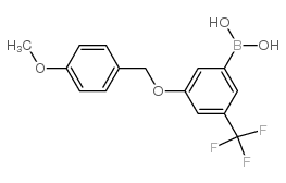 (3-((4-METHOXYBENZYL)OXY)-5-(TRIFLUOROMETHYL)PHENYL)BORONIC ACID Structure