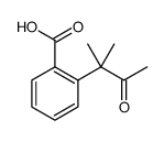 Benzoic acid, 2-(1,1-dimethyl-2-oxopropyl)结构式