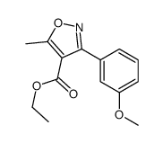 Ethyl 3-(3-methoxyphenyl)-5-methyl-1,2-oxazole-4-carboxylate Structure