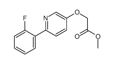 methyl 2-[6-(2-fluorophenyl)pyridin-3-yl]oxyacetate Structure