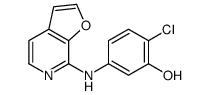 2-chloro-5-(furo[2,3-c]pyridin-7-ylamino)phenol结构式