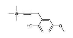 4-methoxy-2-(3-trimethylsilylprop-2-ynyl)phenol Structure