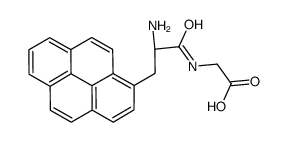 2-[[(2S)-2-amino-3-pyren-1-ylpropanoyl]amino]acetic acid结构式