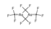 2,2,4,4-Tetrafluoro-1,3-bis-trifluoromethyl-[1,3]diarsetane Structure