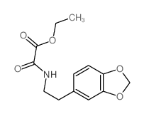 Acetic acid,2-[[2-(1,3-benzodioxol-5-yl)ethyl]amino]-2-oxo-, ethyl ester structure