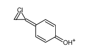 4-(1-chloroniacycloprop-2-en-2-yl)phenol结构式