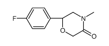 (6S)-6-(4-fluorophenyl)-4-methylmorpholin-3-one Structure