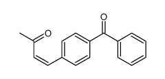 4-(4-benzoylphenyl)but-3-en-2-one结构式