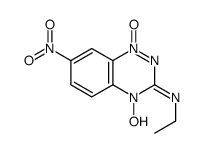 N-ethyl-4-hydroxy-7-nitro-1-oxido-1,2,4-benzotriazin-1-ium-3-imine结构式