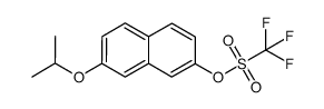 7-isopropoxynaphthalen-2-yl trifluoromethanesulfonate结构式