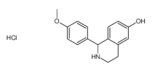 1-(4-methoxyphenyl)-1,2,3,4-tetrahydroisoquinolin-2-ium-6-ol,chloride结构式