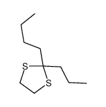 2-butyl-2-propyl-1,3-dithiolane结构式